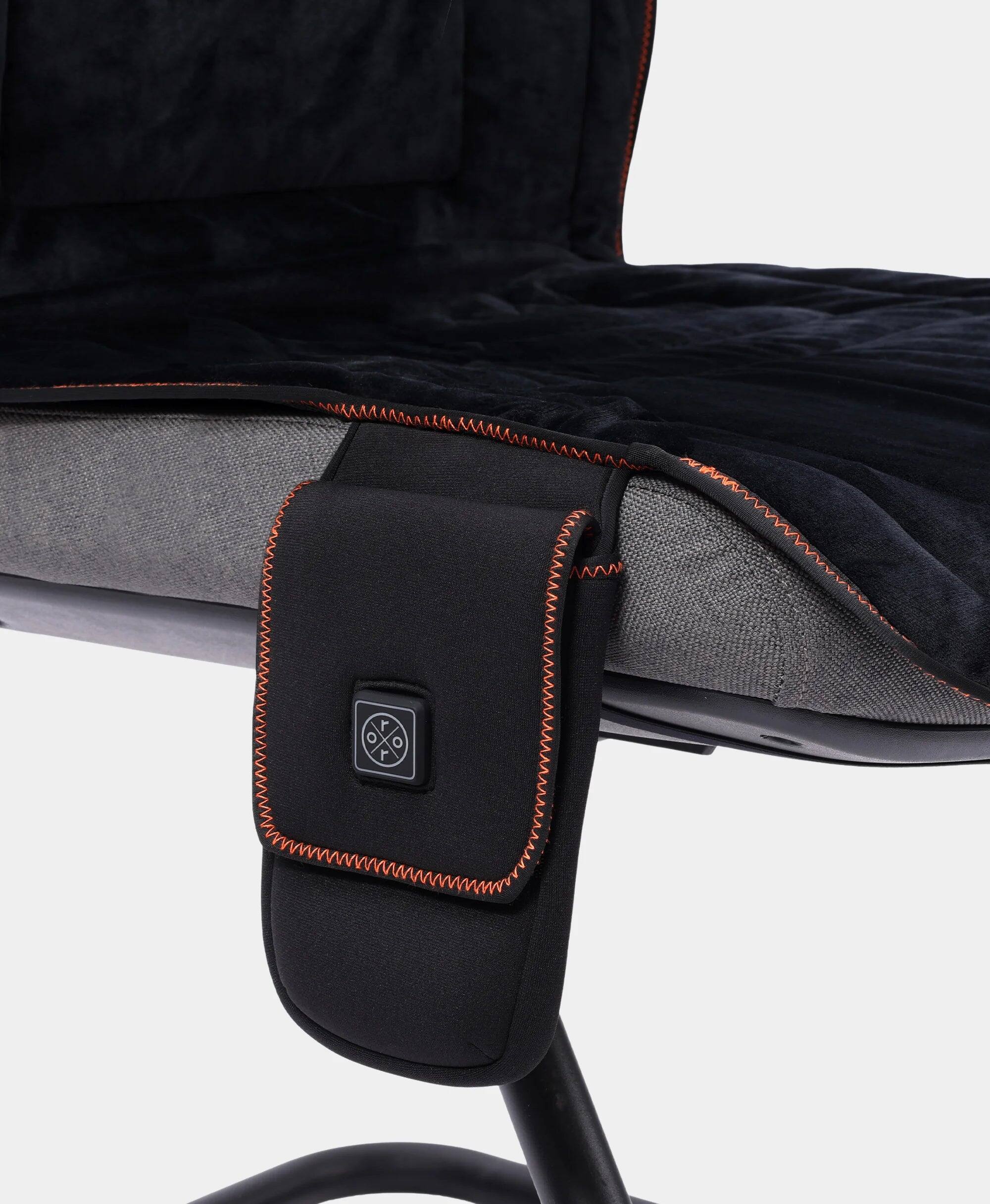 Alt View 3. ororo - Everrest 3-Zone Heated Indoor Seat Cushion - Black.