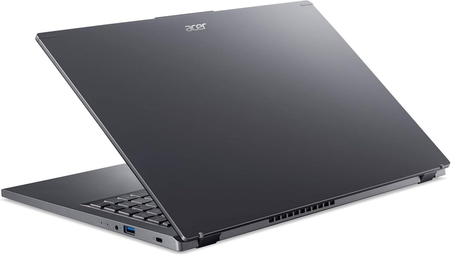 Back. Acer - 15.6" Aspire 15 Notebook 16GB LPDDR5 1TB SSD Intel i9-13900H W11H Iris Xe Graphics A15-51M-92B5-US.