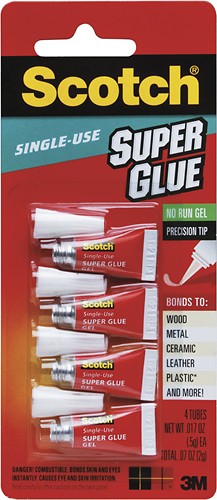 Scotch Single Use Super Glue (Pack of 4)