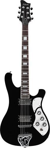 Front Standard. Schecter - Stargazer 6-String Full-Size Electric Guitar - Black.