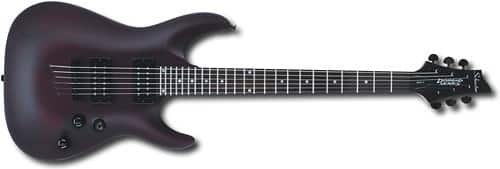 Front Standard. Schecter - Omen 6-String Full-Size Electric Guitar - Walnut Satin.