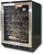 Angle Standard. Vinotemp - 58-Bottle Wine Cellar - Black/Stainless-Steel.