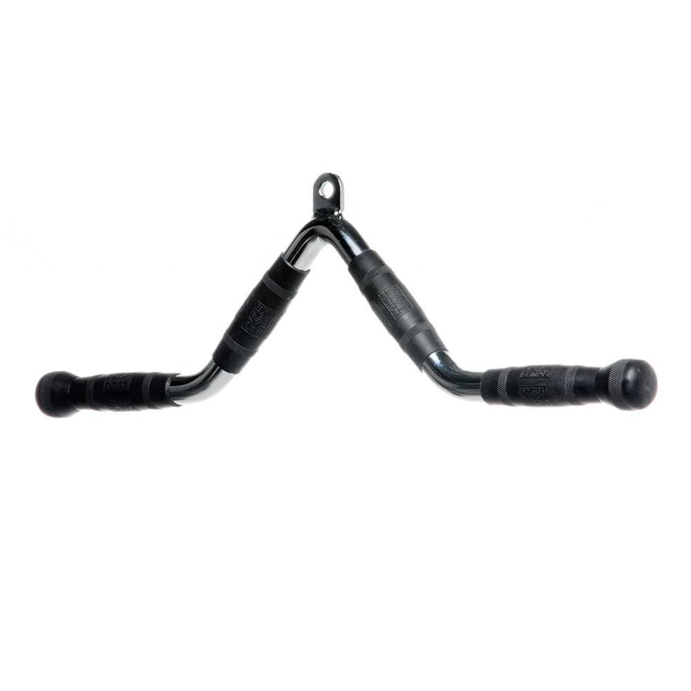 Alt View 1. Power Systems - Multi-Purpose Revolving V Bar – Chrome Press Down & Pull Attachment - Black.