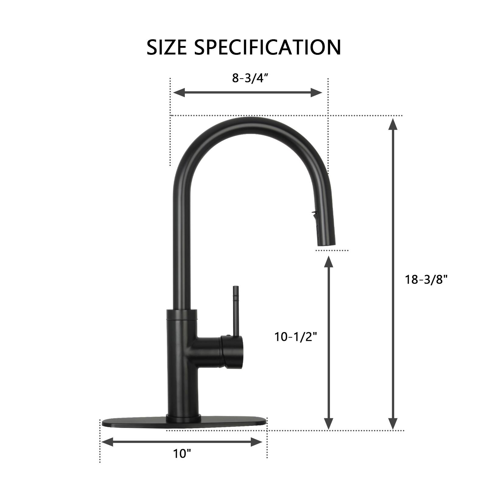 SIZE SPECIFICATION  
8-3/4"  
18-3/8"  
10-1/2"  
10"