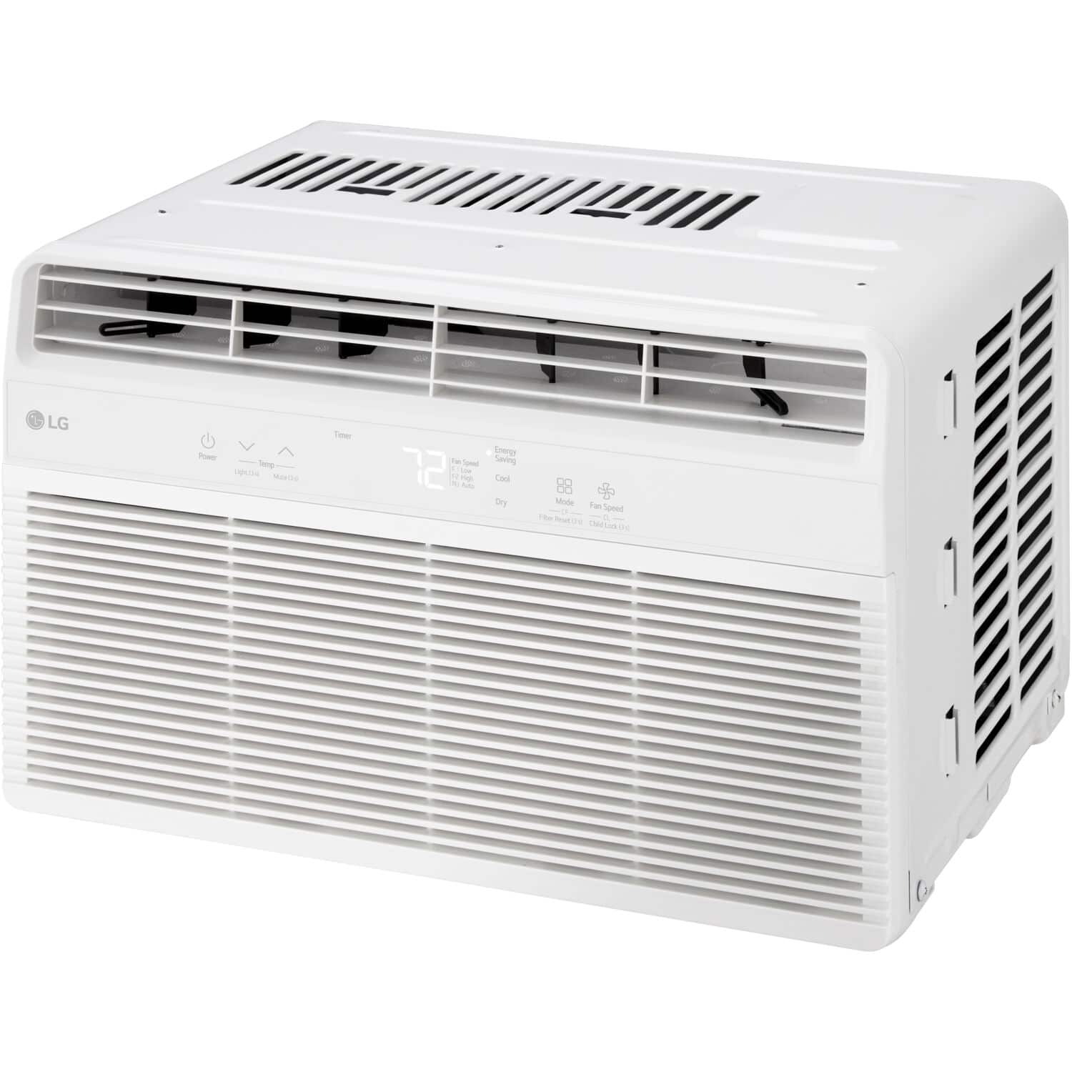 LG - 150 Sq. Ft. 5,000 BTU Window Air Conditioner - White - Front_Zoom