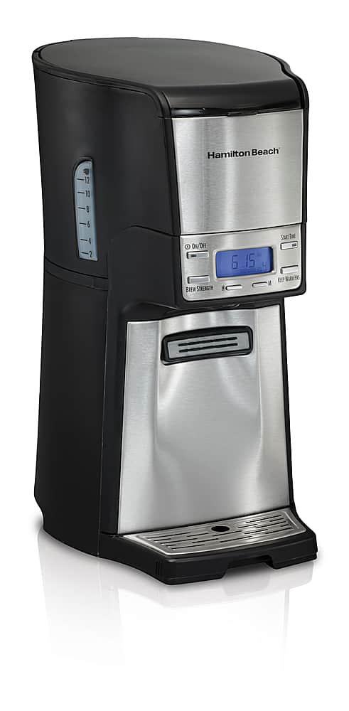 Hamilton Beach - BrewStation Summit Ultra 12 Cup Dispensing Coffee Maker - Black - Front_Zoom