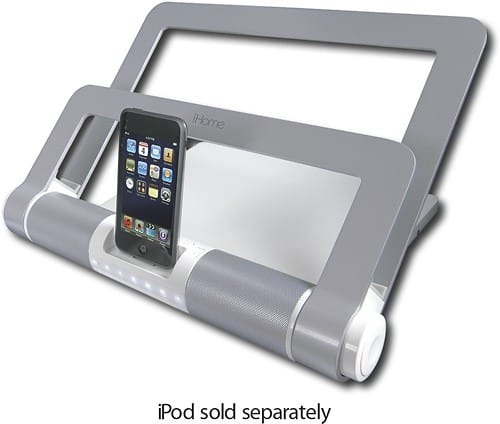 Angle Standard. iHome - iStand Laptop Media Center with Apple® iPod® Dock.