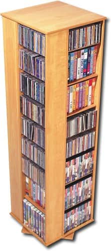 Angle Standard. Ashlin - 4-Sided Spinning Storage Tower - Maple.