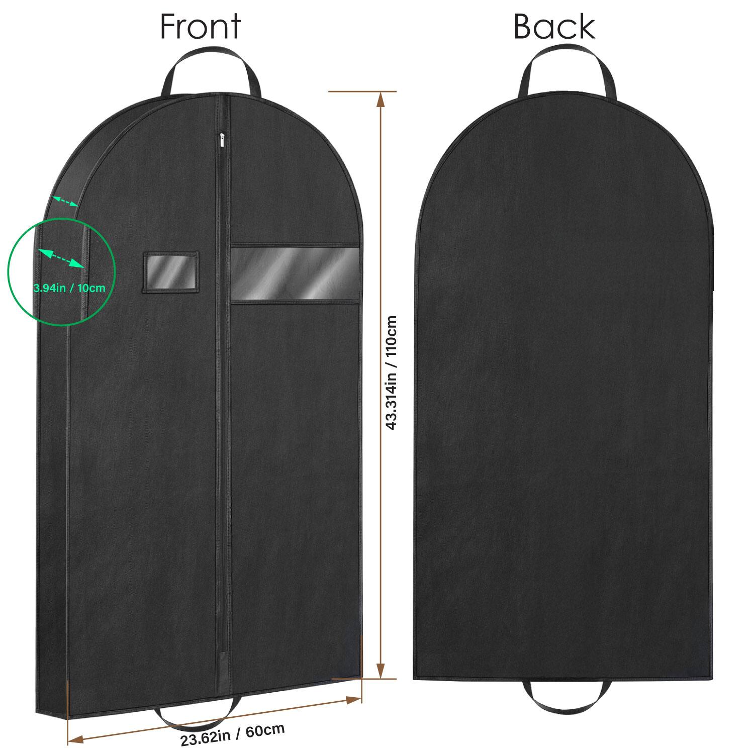Front  
3.94in / 10cm  
23.62in / 60cm  

Back  
43.314in / 110cm