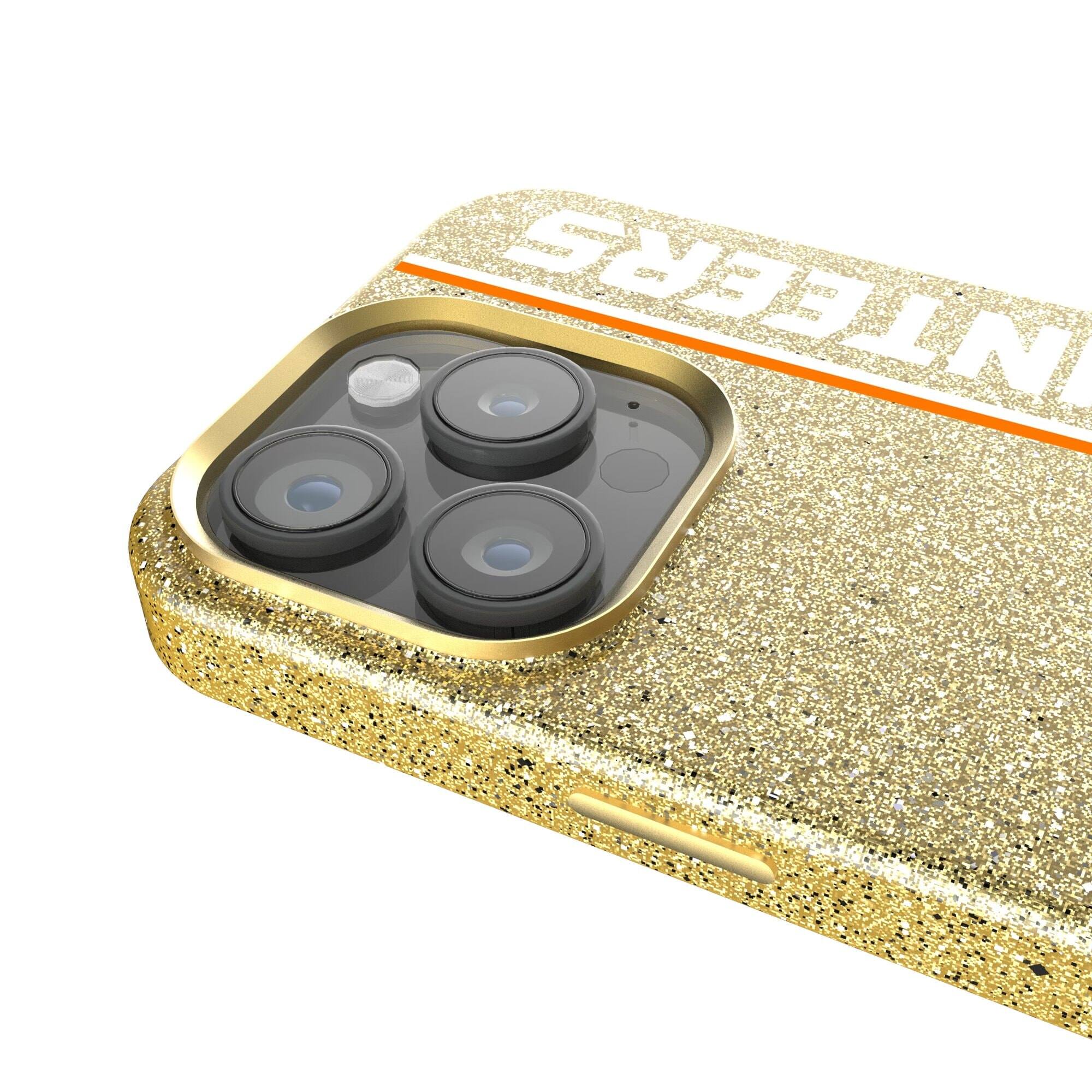 Alt View 2. Keyscaper - Tennessee Volunteers iPhone Bling Case - 16 Pro - Gold.