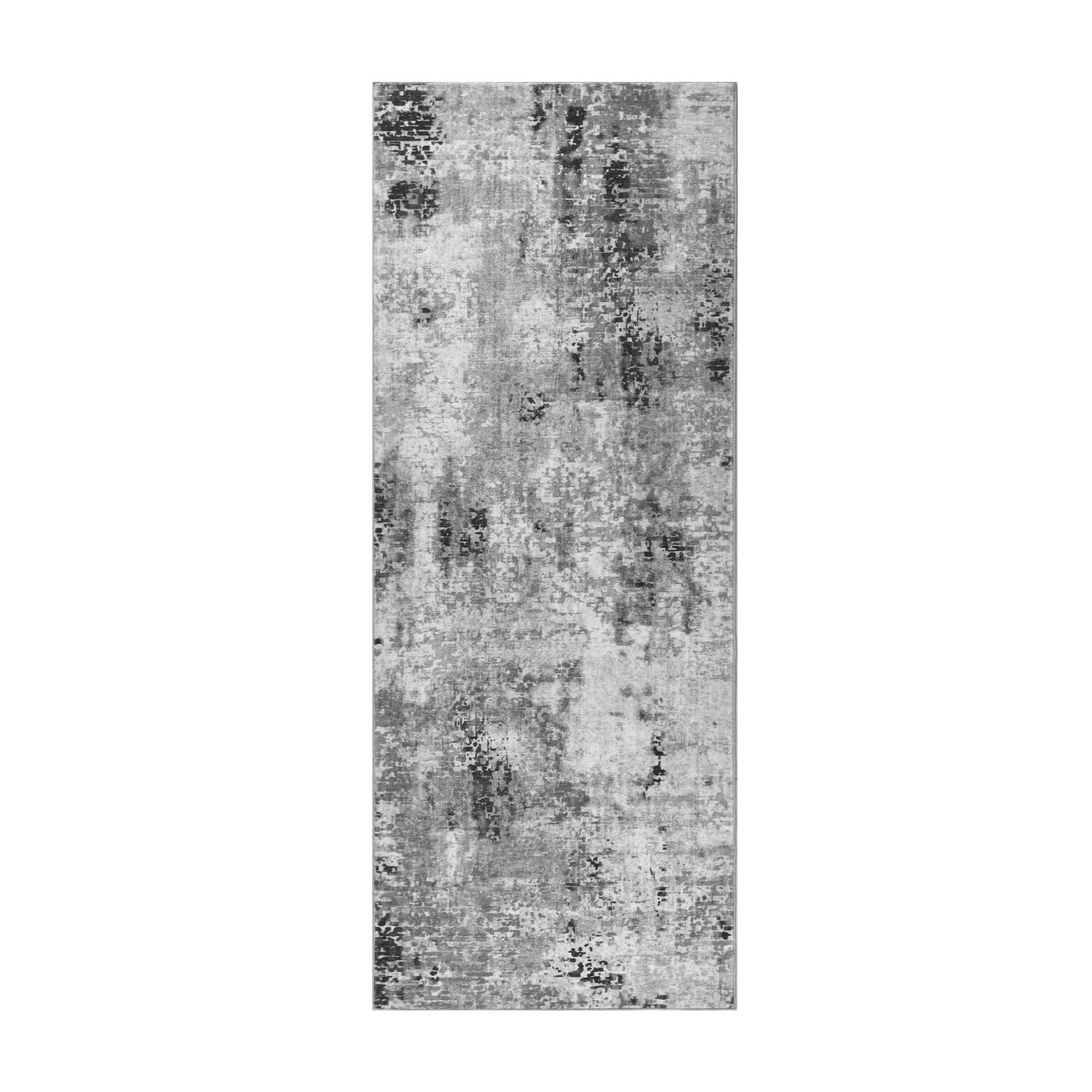 Alt View 5. PARKER SLATER - Non Slip Washable Soft Abstract Long Carpet Runner Rug Rubber Backing Hallways Kitchen Bedroom Bathroom Entryway Grey... - Blue.