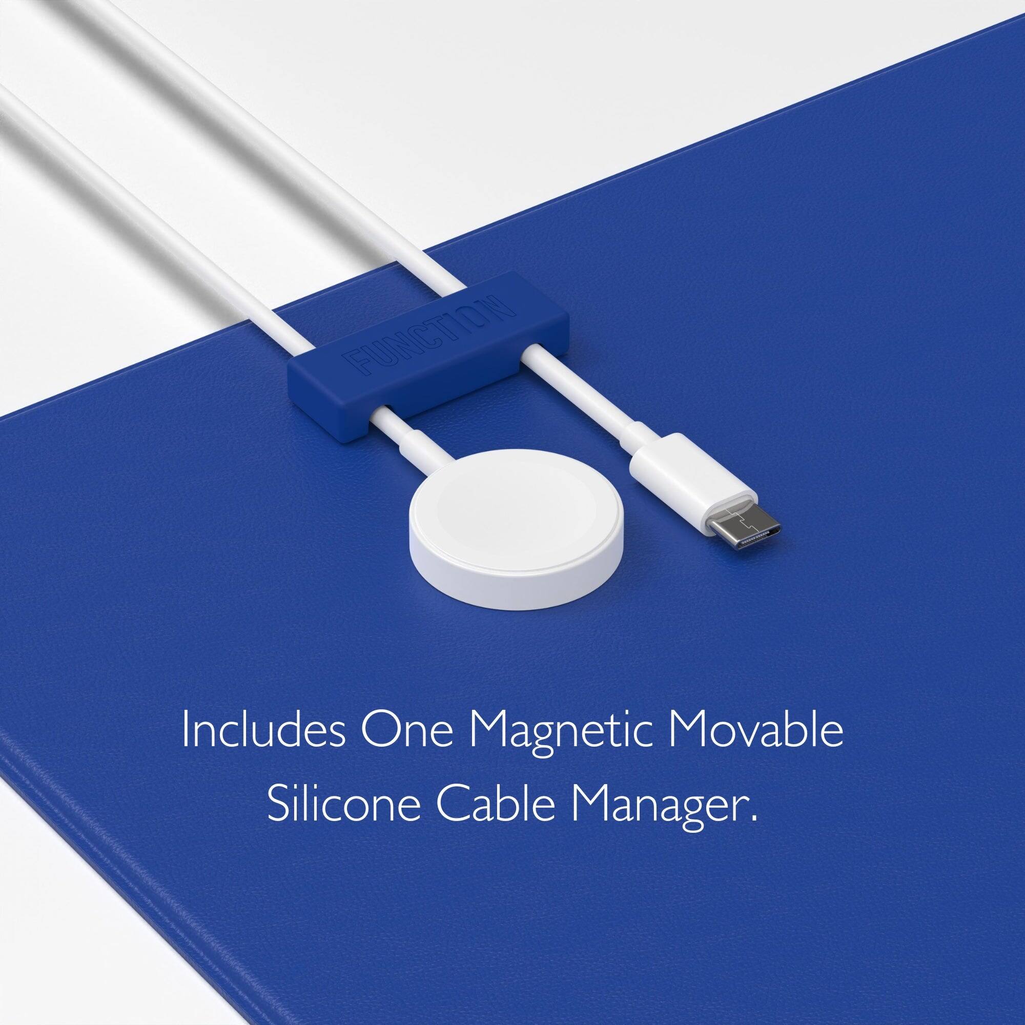 Includes One Magnetic Movable Silicone Cable Manager.