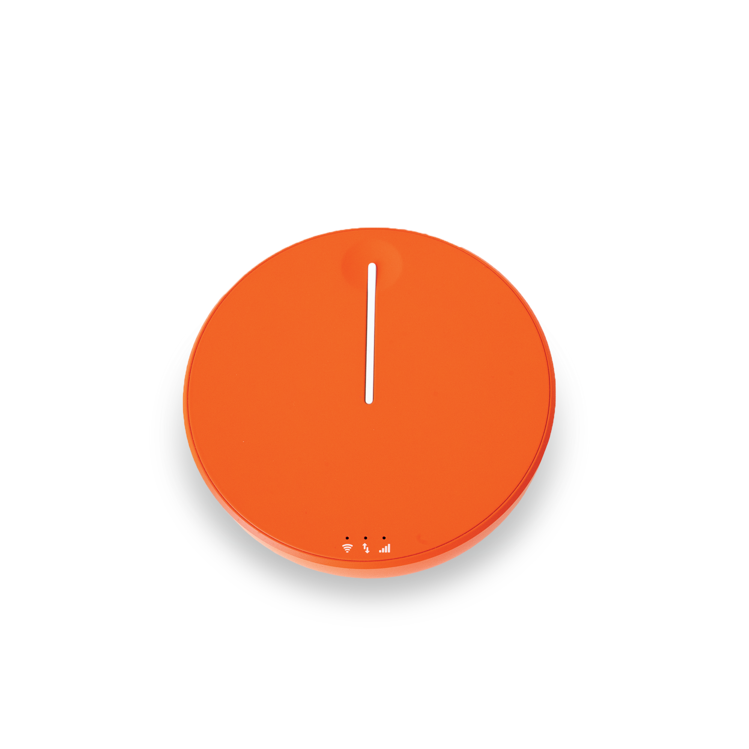 Alt View 4. SIMO - Solis Hero 4G LTE Hotspot & Power Bank with Lifetime Data - Orange.