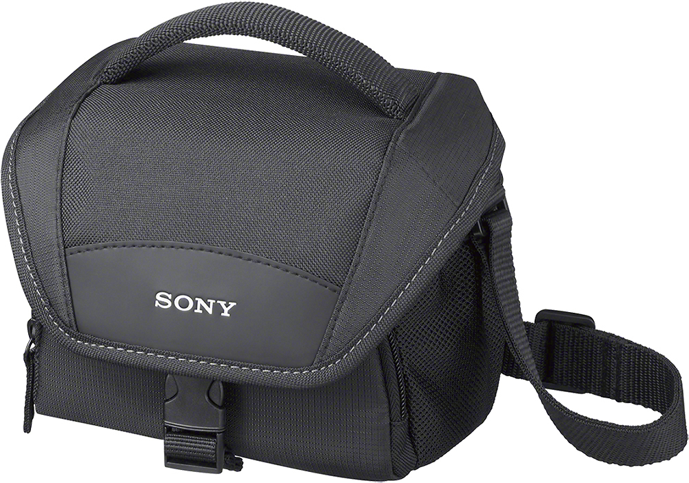 Angle View: Sony - LCS U11 Soft Camera Case - Black