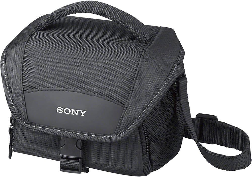 Angle. Sony - LCS U11 Soft Camera Case - Black.