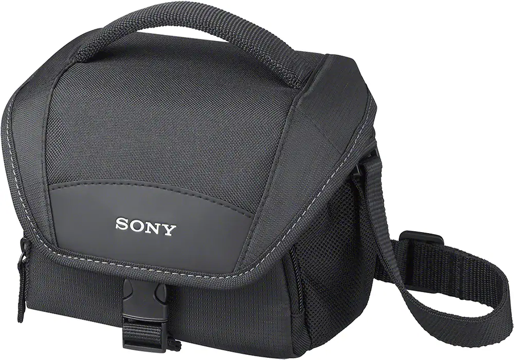 Angle. Sony - LCS U11 Soft Camera Case - Black.