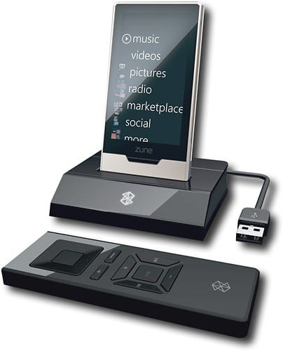 Front Standard. Microsoft - Sync Dock for Select Zune MP3 Players - Black.