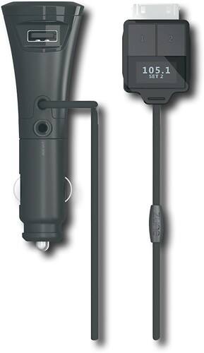 Front Standard. Microsoft - Car Pack for All Zune MP3 Players - Black.