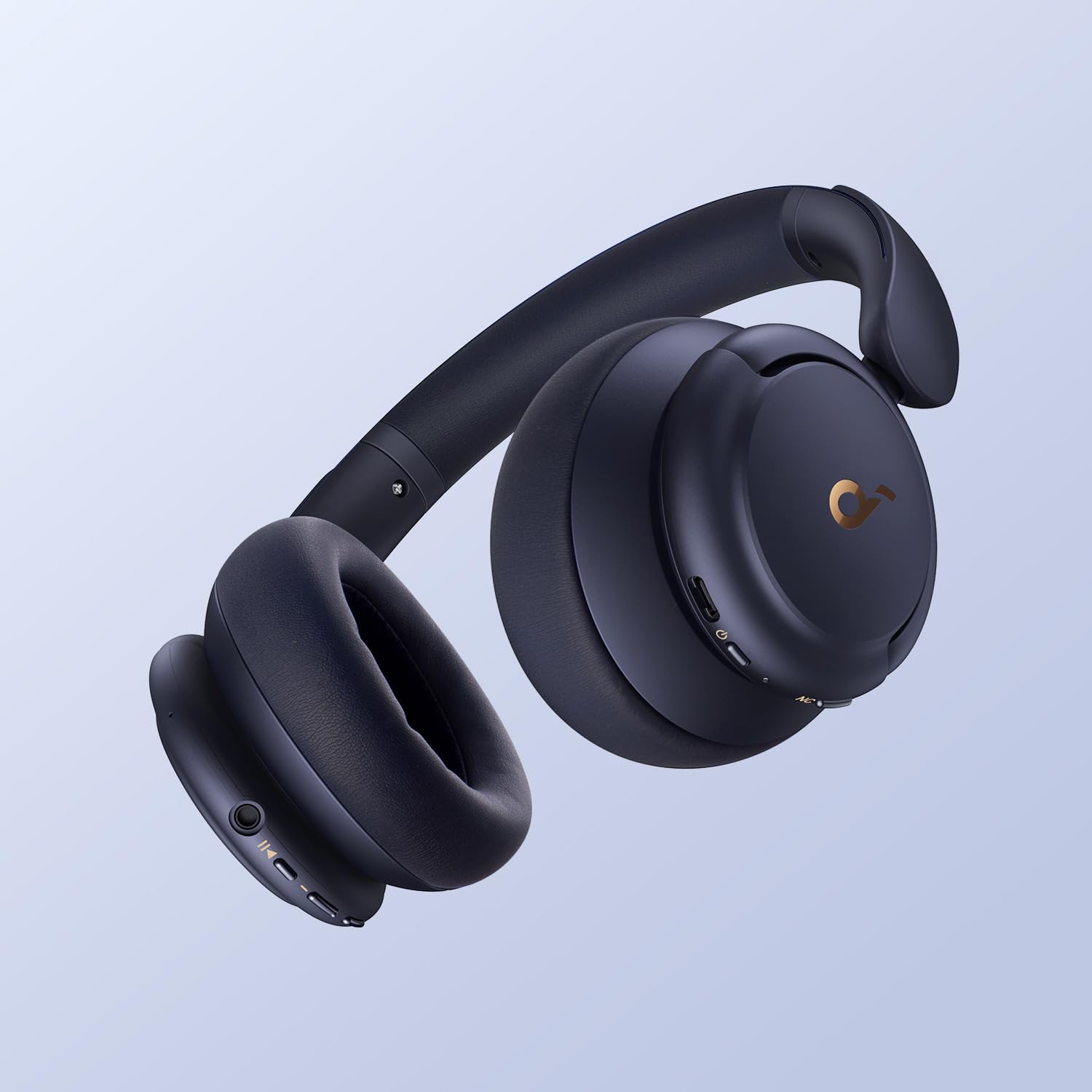 Alt View 3. Soundcore - soundcore Life Q30 by Anker, Hybrid Active Noise Cancelling Headphones, Blue - Blue.