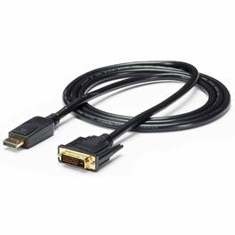 StarTech.com - 6ft (1.8m) DisplayPort to DVI Cable, DisplayPort to DVI Adapter Cable, DP to DVI-D Converter, Replacement for DP2DVIMM6