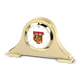 Jardine - Tuskegee Golden Tigers Team Napoleon Desk Clock - Gold