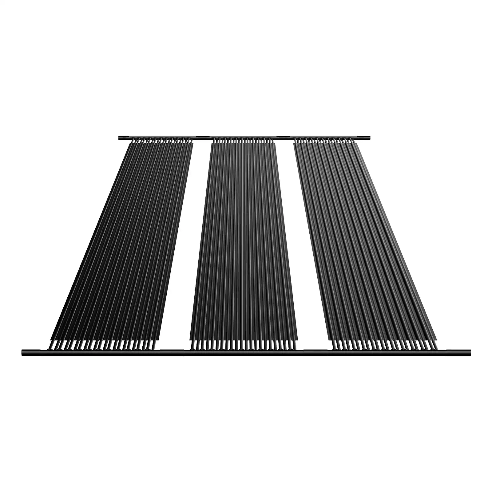 Alt View 5. VEVOR - Solar Pool Heater, 4 x 24 ft HDPE Pool Heating System - Durable & Weather-Proof, with Complete Accessories - Black.