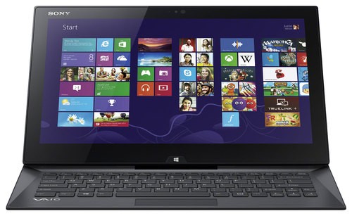  Sony - VAIO Duo 2-in-1 13.3&quot; Touch-Screen Laptop - 4GB Memory - 128GB Solid State Drive - Carbon Black