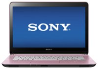 Front Standard. Sony - VAIO Fit 14" Touch-Screen Laptop - 6GB Memory - 750GB Hard Drive - Pink.