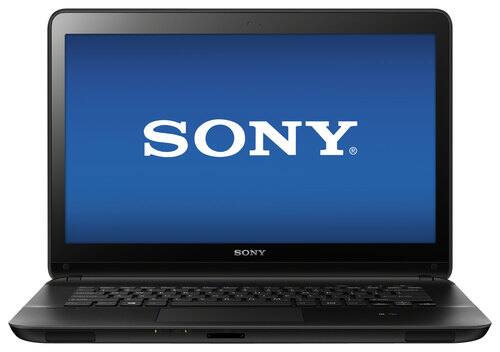 Front Standard. Sony - VAIO Fit 14" Touch-Screen Laptop - 4GB Memory - 500GB Hard Drive - Black.