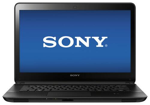 Front Standard. Sony - VAIO Fit 14" Laptop - 6GB Memory - 750GB Hard Drive - Black.