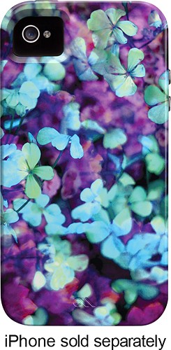  Case-Mate - Amy Sia Secret Garden Case for Apple® iPhone® 4 and 4S - Purple/Blue