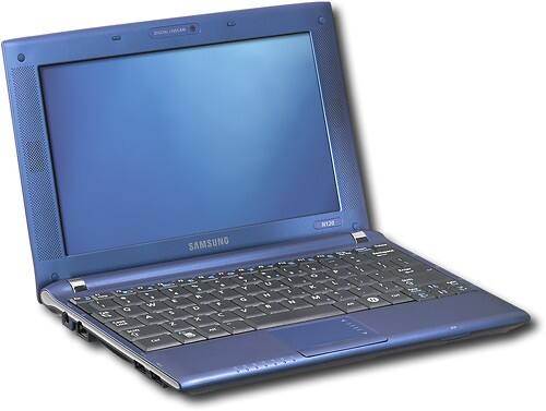 Angle Standard. Samsung - Netbook with Intel® Atom™ Processor - Blue.