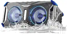 Front. Gemini - Gemini SOSP-8BGB Floating Waterproof Wireless Bluetooth Speaker (2025) - Black.
