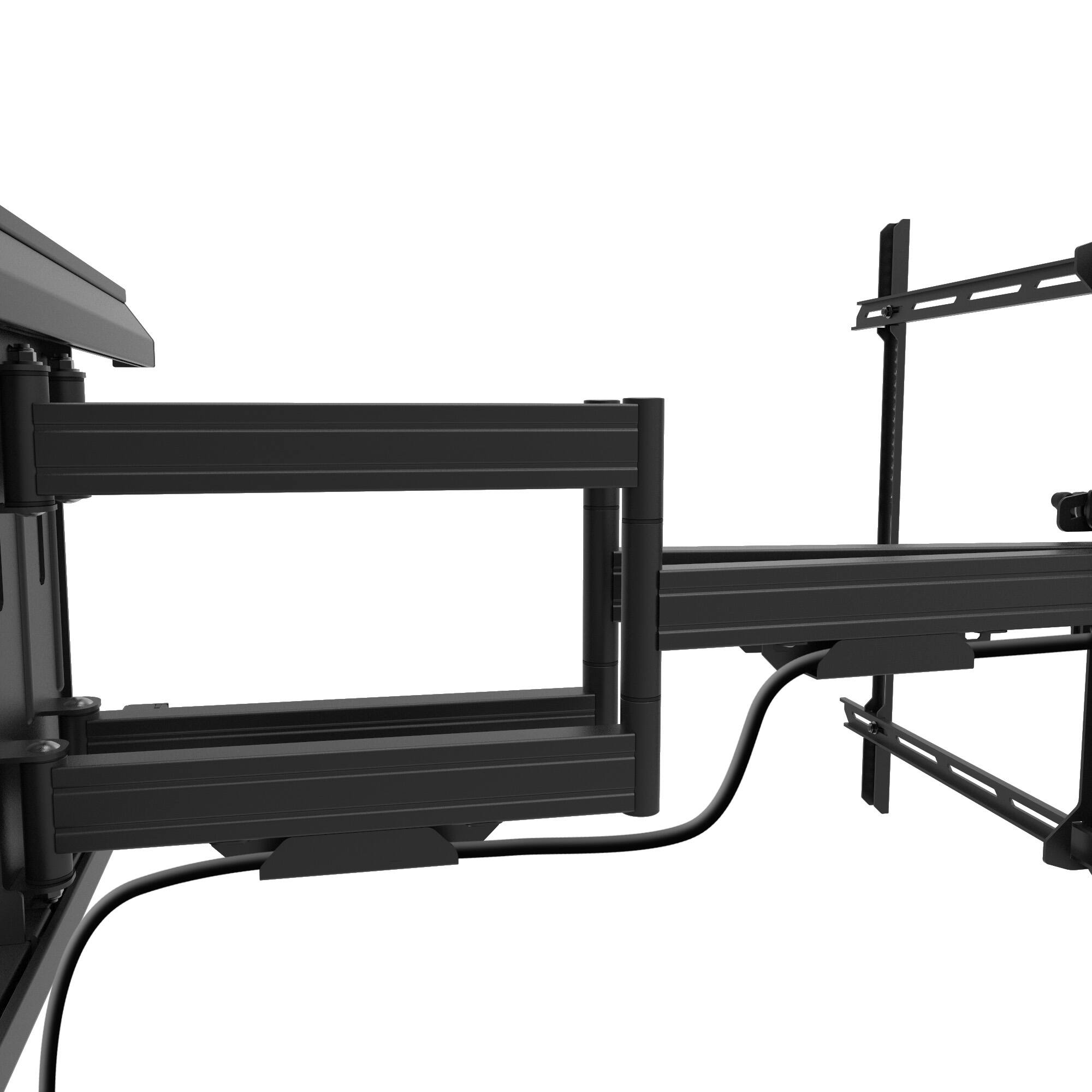 Alt View 4. Kanto - Pro Series Full Motion TV Wall Mount with Adjustable Offset for 55" - 120" TVs - Black.