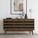Angle. Simpli Home - Clarkson Sideboard Buffet - Rustic Natural Aged Brown.