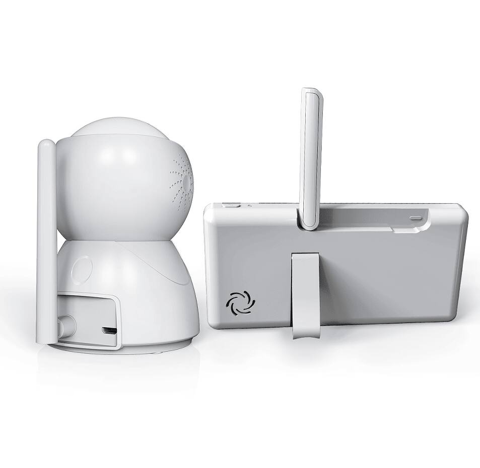 Left. Tiramisubest - Remote Camera VOX 5-Inch IPS Temperature Monitor Infrared Night Vision Camera bidirectional Audio HD 1920 * 1080.