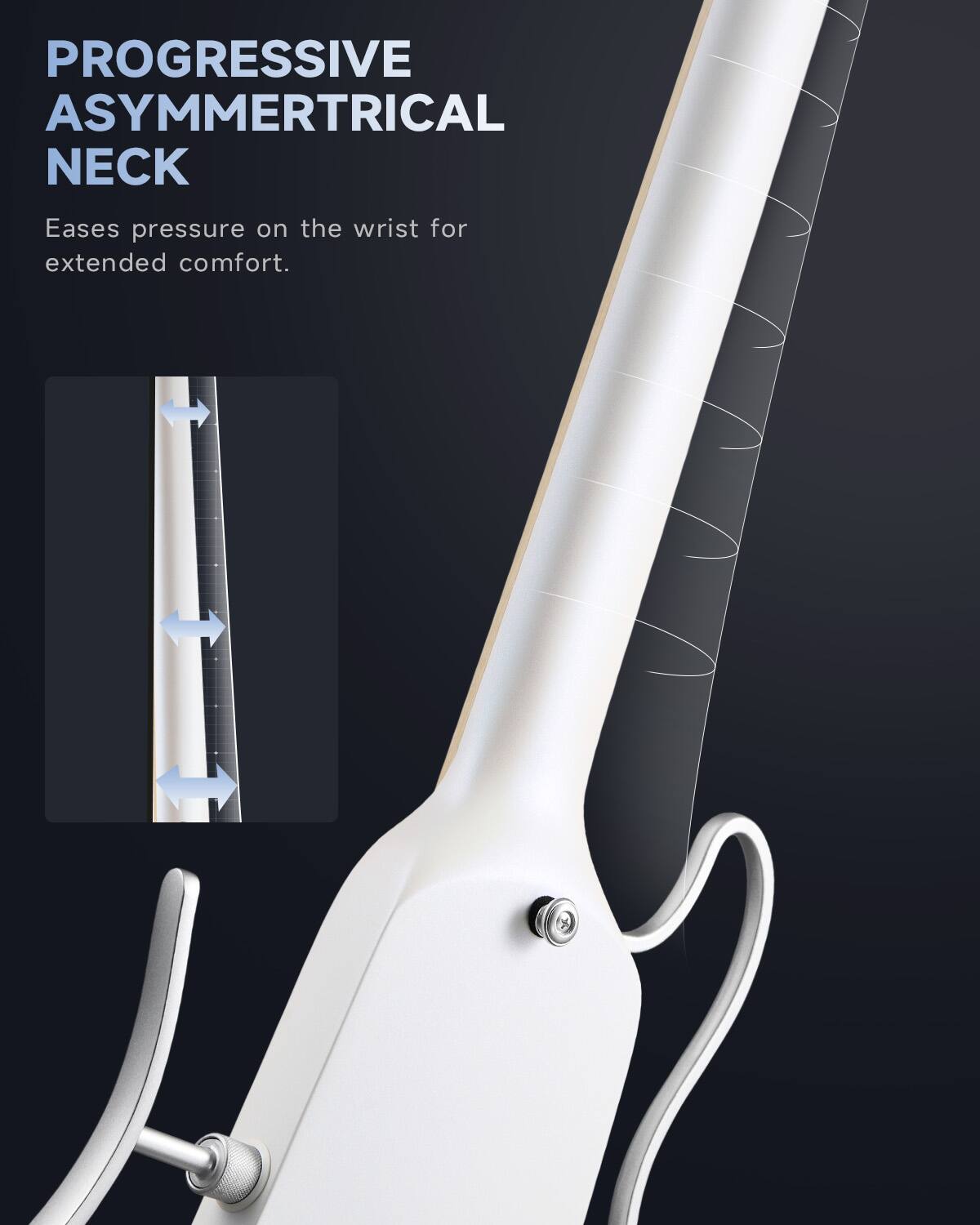 Donner HUSH-X エレキギター　ホワイト Donner music Donner HUSH™ X Electric Guitar Kit for Travel White