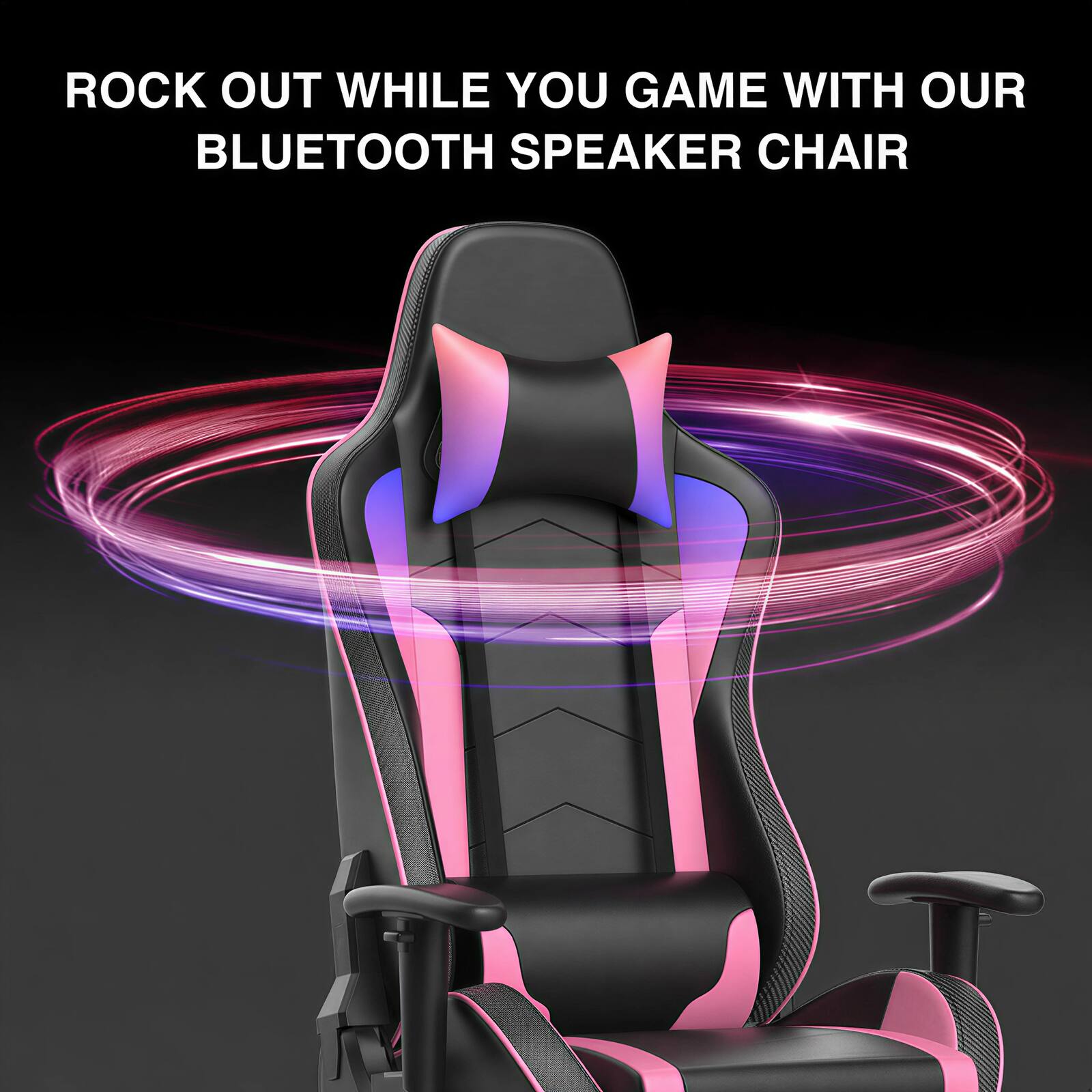 ROCK OUT WHILE YOU GAME WITH OUR BLUETOOTH SPEAKER CHAIR