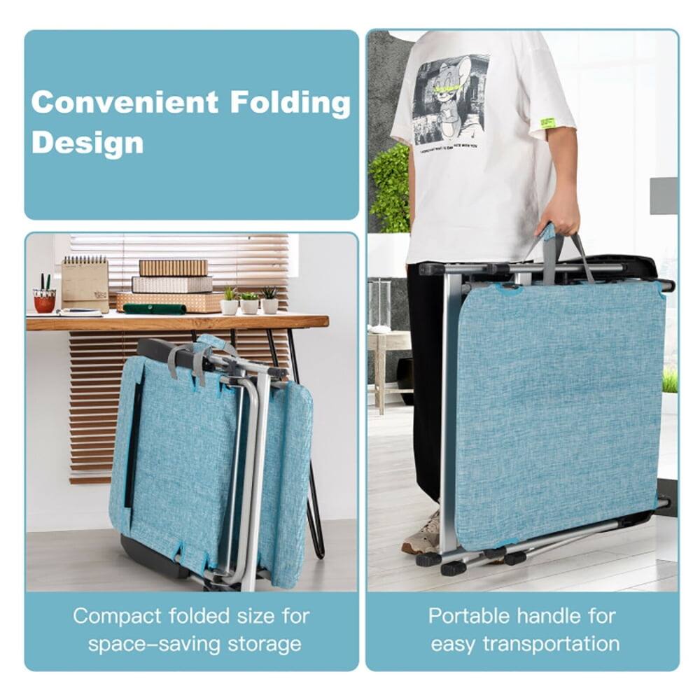 Convenient Folding Design

Compact folded size for space-saving storage

Portable handle for easy transportation
