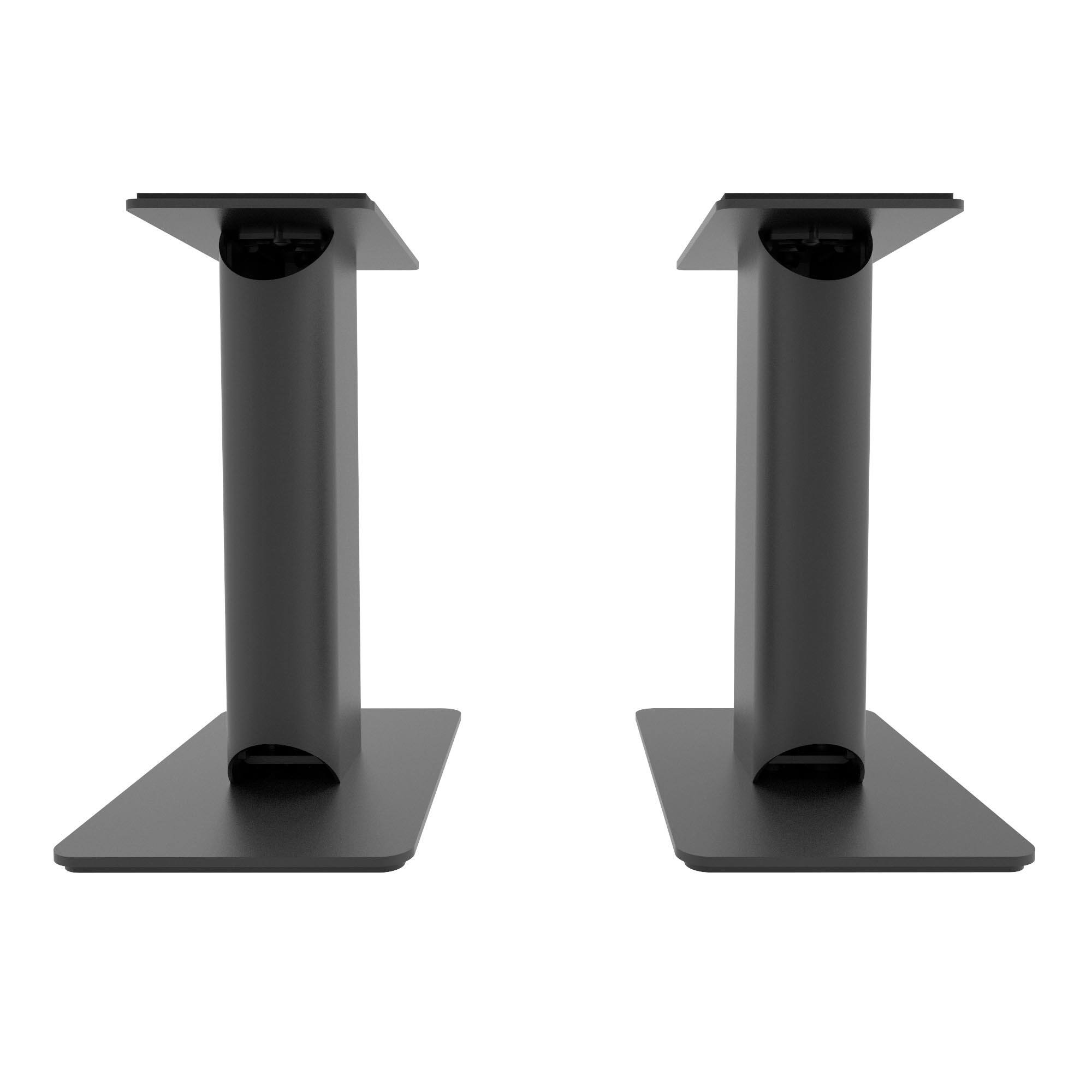 Alt View 10. Kanto - 9" Universal Desktop Speaker Stands with Cable Management, Pair - Black.