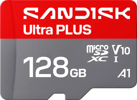 SANDISK Ultra PLUS
MicroSDXC I
128GB
V10
A1