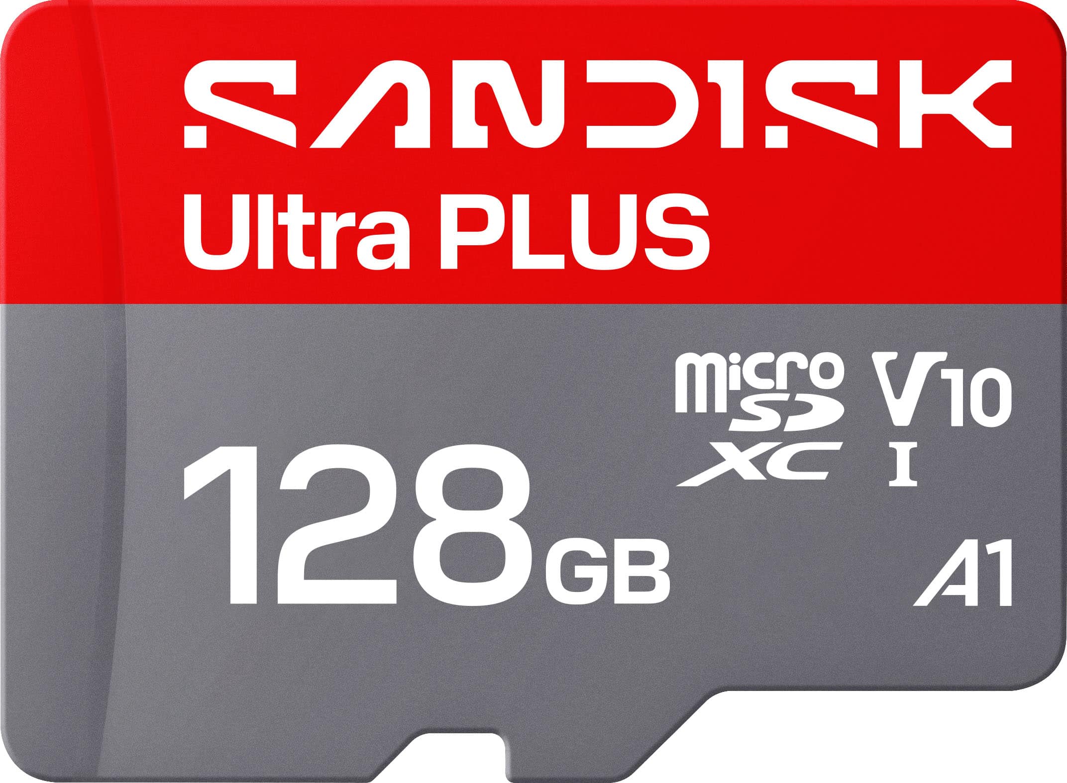 SANDISK Ultra PLUS  
MicroSDXC I  
128GB  
V10  
A1