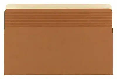 Front. Smead - Smead Easy Grip Paper Stock File Pocket, 5.25" Expansion, Legal Size, Redrope, 10/Box (73211) - Redrope.