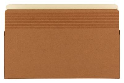 Front. Smead - Smead Easy Grip Paper Stock File Pocket, 5.25" Expansion, Legal Size, Redrope, 10/Box (73211) - Redrope.