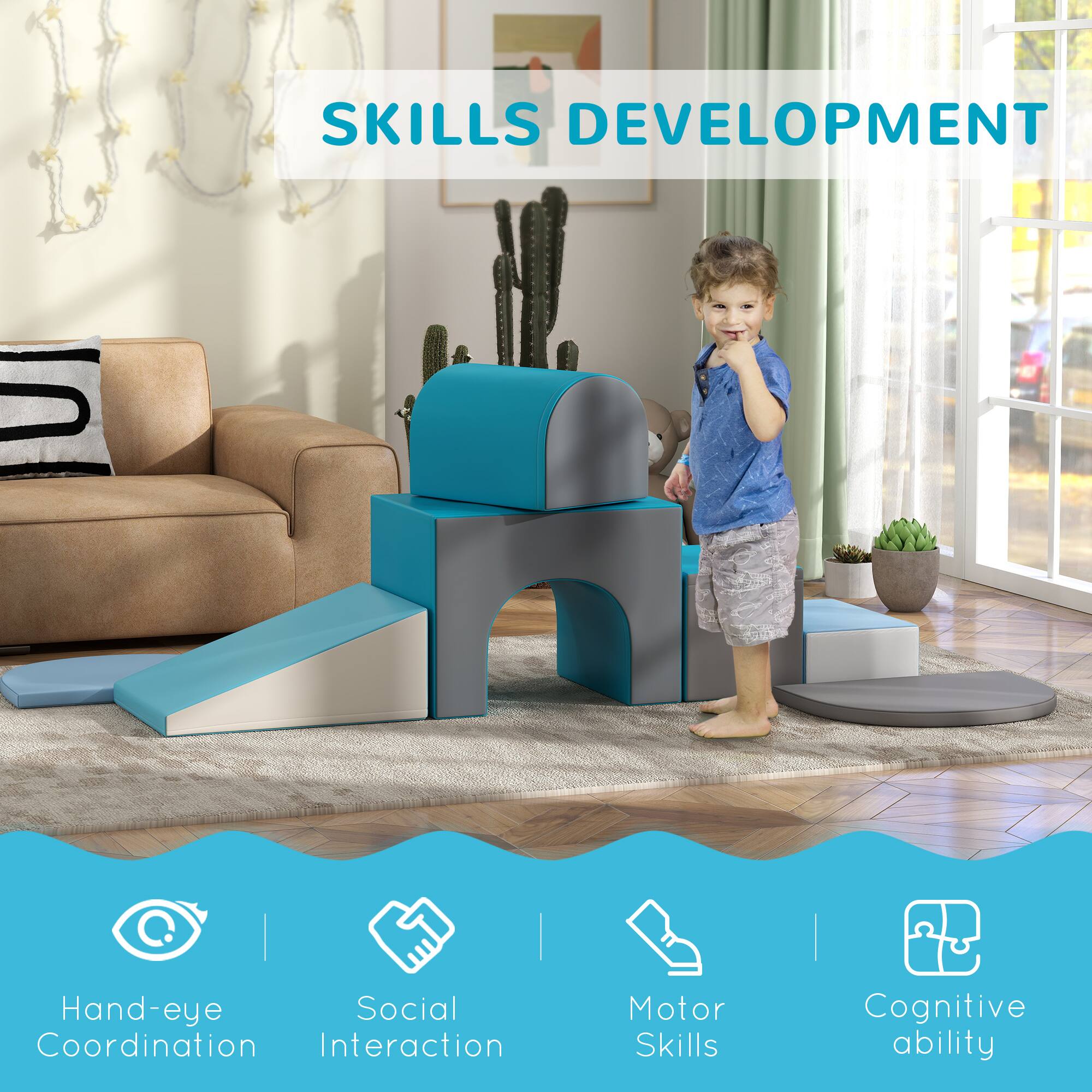 SKILLS DEVELOPMENT

- Hand-eye Coordination
- Social Interaction
- Motor Skills
- Cognitive Ability