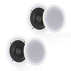 Front. Pyle - Pyle Audio PDIC1651RD 5.25 Inch 2 Way 150W Home Ceiling Wall Speakers (4 Pairs).