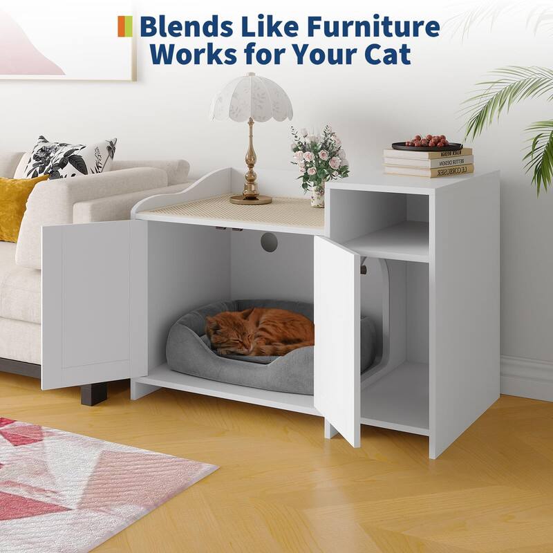 Blends Like Furniture  
Works for Your Cat
