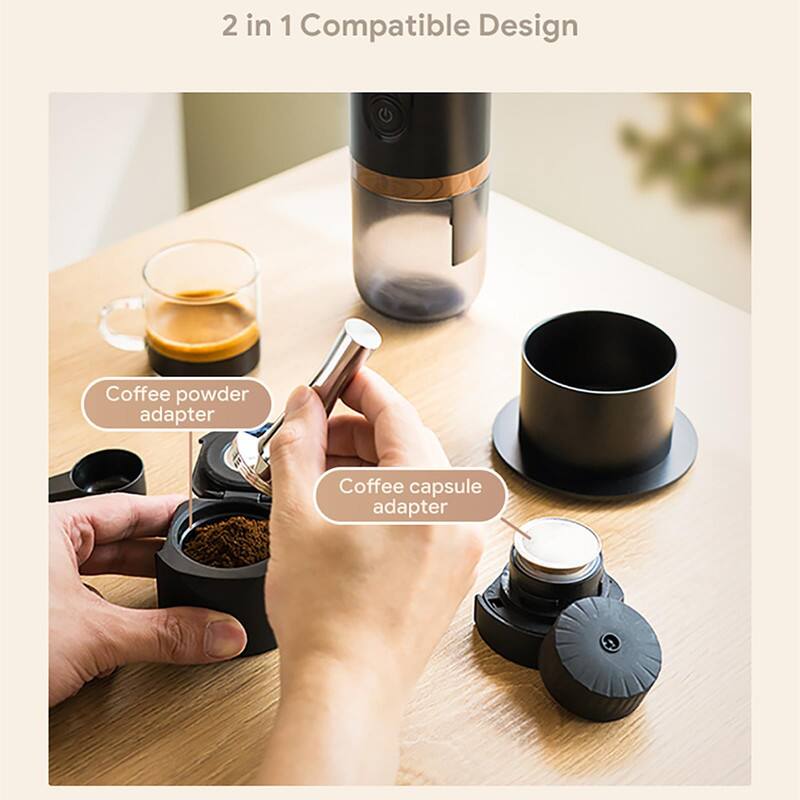 2 in 1 Compatible Design

Coffee powder adapter

Coffee capsule adapter