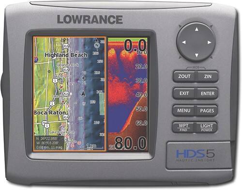 Front Standard. Lowrance - HDS-5 Fishfinder/GPS Chartplotter.