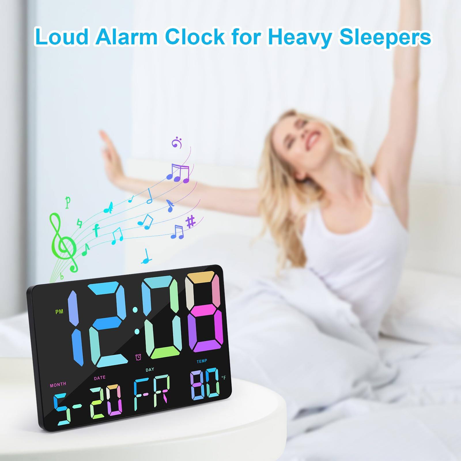 Loud Alarm Clock for Heavy Sleepers

12:08 PM

5-20 FRI

80°F